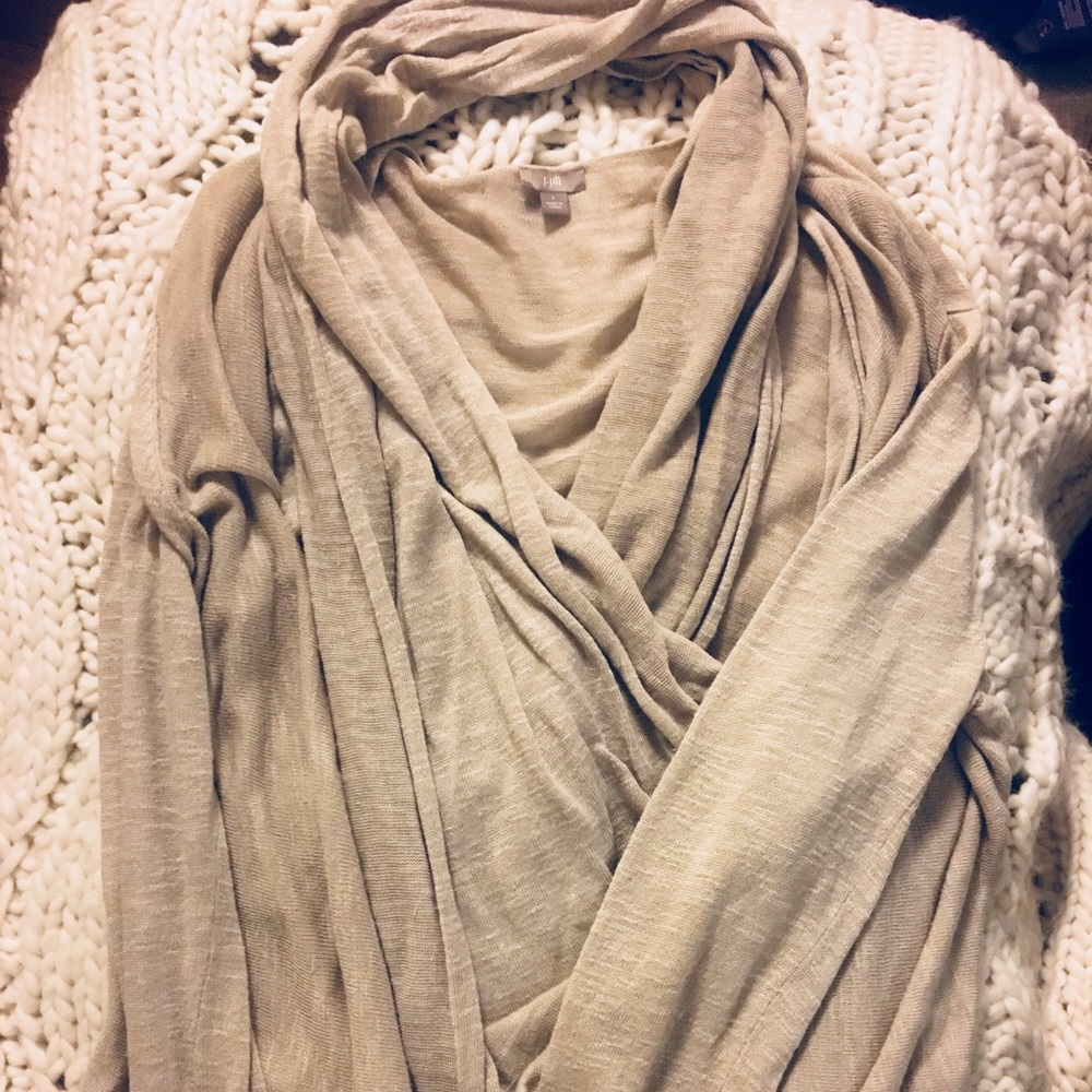 JJill twist wrap sweater